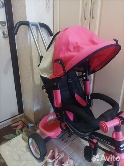 Детский велосипед коляска kreiss