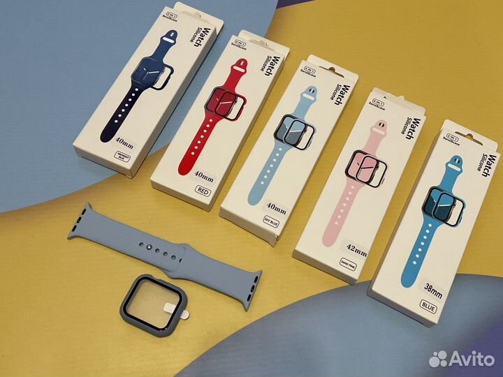 Ремешок + стекло на Apple Watch 38 - 44