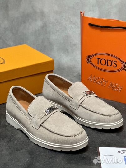 Лоферы замшевые Tods