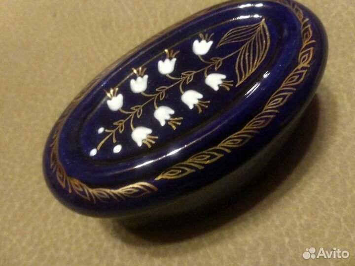Шкатулка кобальт СССР