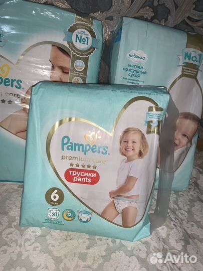 Pampers premium care трусики