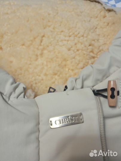 Меховой конверт в коляску овчина