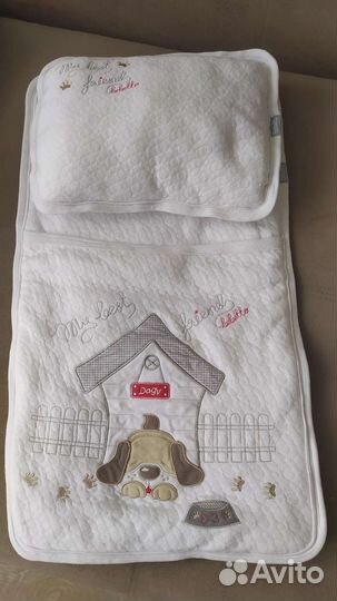 Матрасик и подушка в коляску
