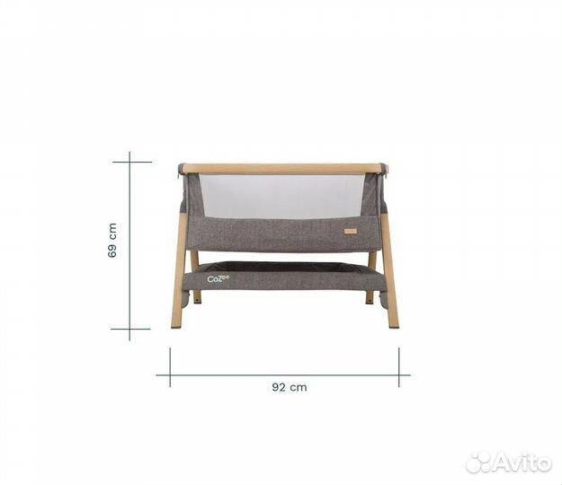 Колыбель Tutti Bambini CoZee с колесами