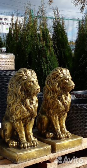 Лев бетон малая архитектура высота 60 см