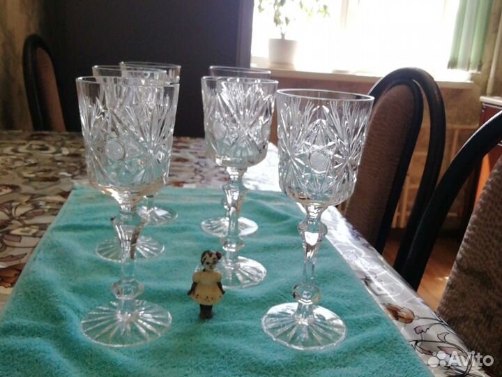 Хрустальные бокалы для шампанского СССР