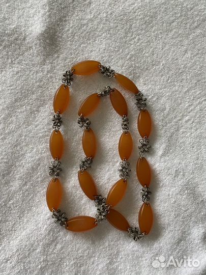 Редкое янтарное винтажные колье, Прибалтика, 70 гр