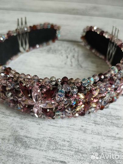 Ободок для волос ручной работы