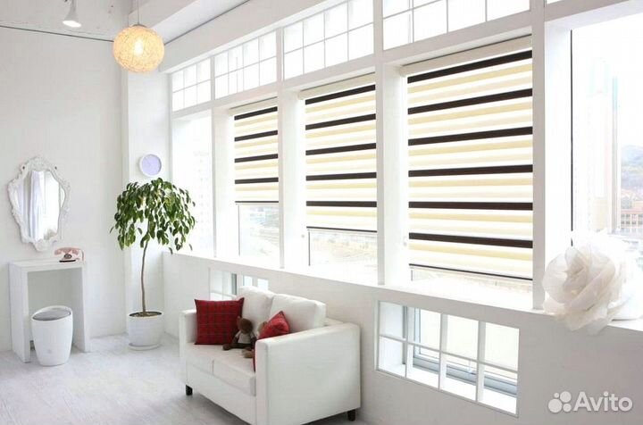 Жалюзи день-ночь установка