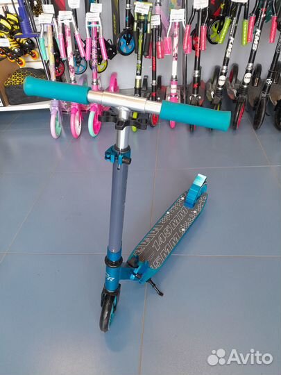 Детский самокат City-Ride 145мм голубой