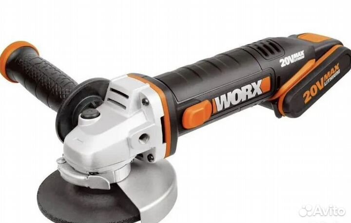 Аккумуляторная угловая шлифмашина Worx кейс WX800