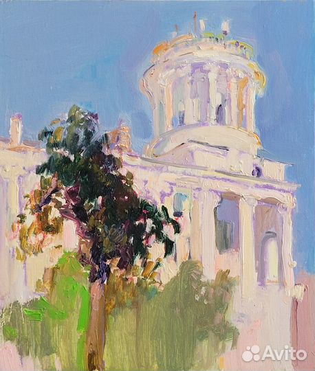 Картина маслом. Крым. Холст, 35х30