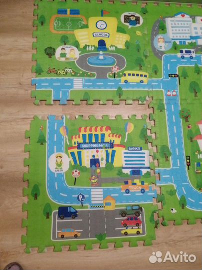 Коврик-пазл детский мягкий