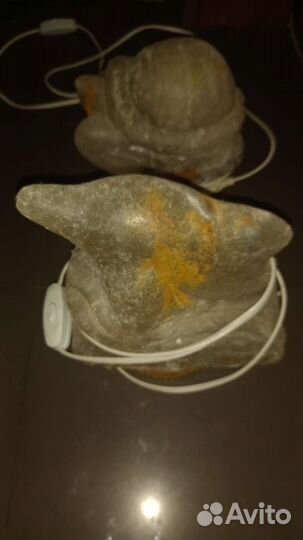 Светильник из куска соли