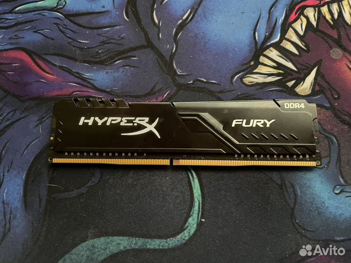 Оперативная память ddr4 HyperX Fury 8gb 3200mhz