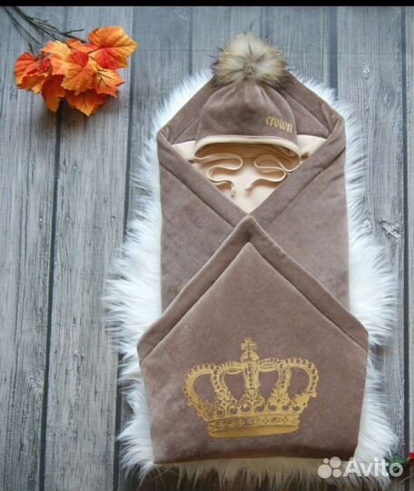 Конверт на выписку плюшевый