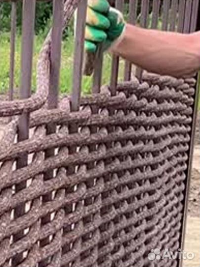 Лоза полимерная коричневая/белая