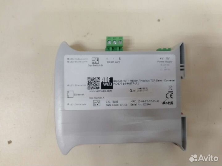 Конвертер протоколов BACnet Modbus