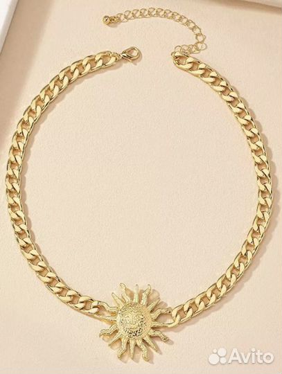 Колье чокер золотой