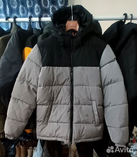 Мужской стёганный пуховик на синтепоне новый
