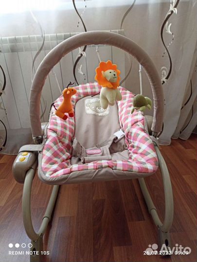 Шезлонг babyton BR62/pink