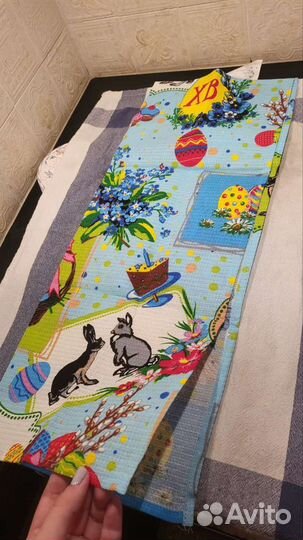 Полотенца махровые и вафельные для кухни. Новые