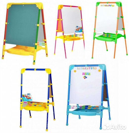 Мольберт детский двухсторонний (новые)