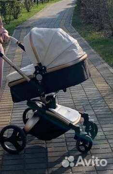 Коляска 2 в 1 эко кожа
