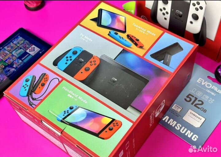 Nintendo switch oled прошитая чип обмен