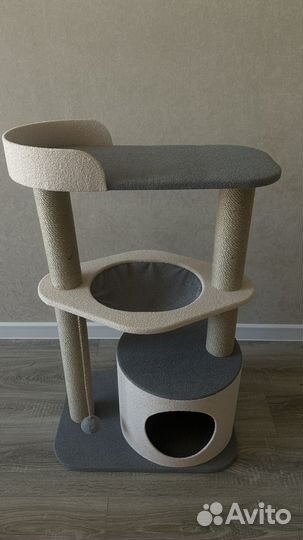 Домик для кошки 3х уровневый новый