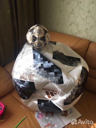 Большой Футбольный мяч adidas Телстар 80 см