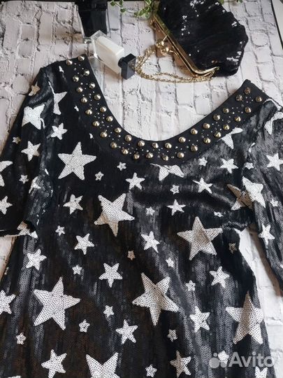 Эффектное, роскошное платье Philipp Plein