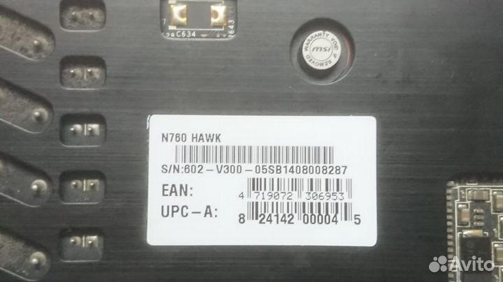 Видеокарта MSI Geforce GTX760 Hawk