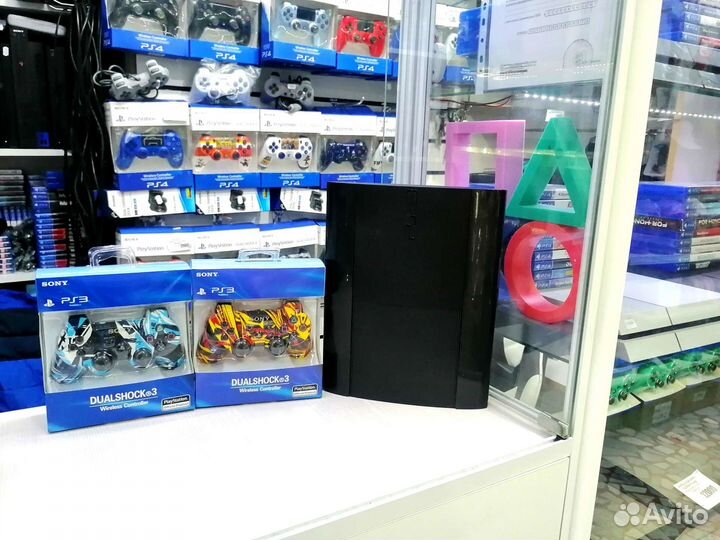 PS3 500GB 53игры 2 новых геймпада