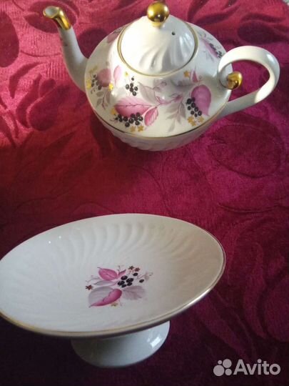 Чайный, кофейные сервизы. лфз. Черная смородина