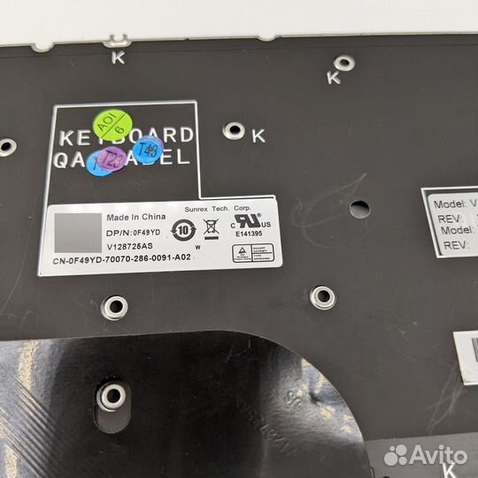 Клавиатура 0f49yd, 619722, MP-11C73SUJ698W, v12872