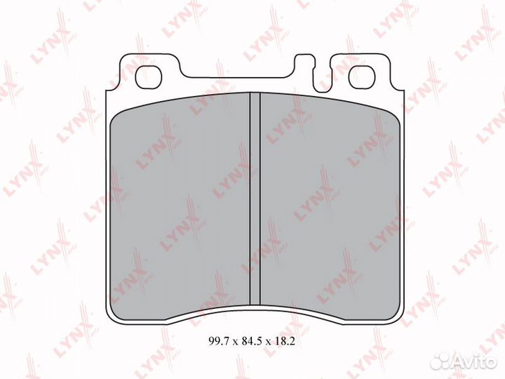 Колодки тормозные дисковые перед