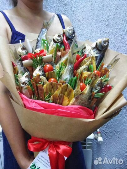 Мужской букет из рыбы