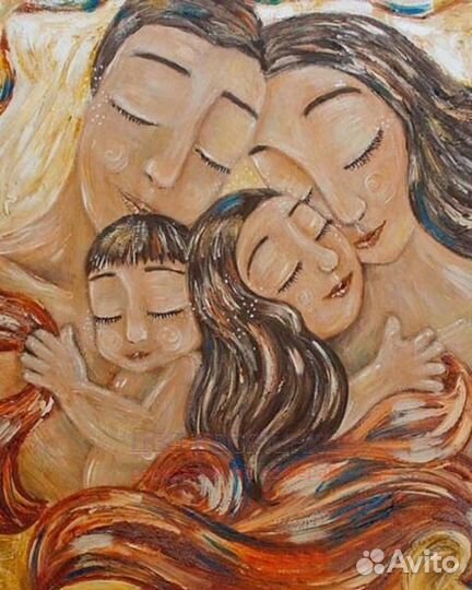 Алмазная мозаика 40x50 Любимая семья