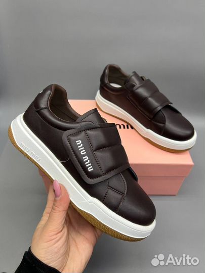 Кеды женские miu miu на липучке