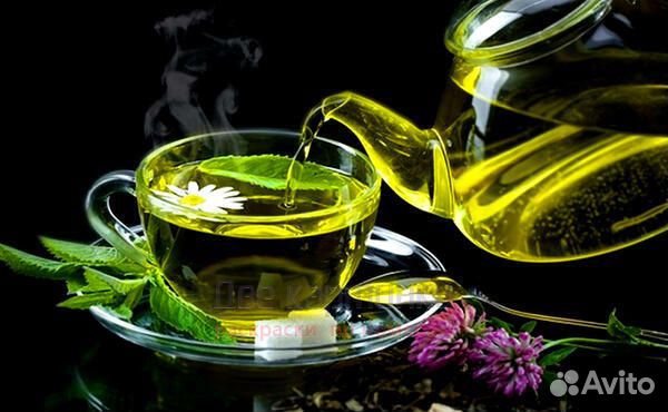 Картина по номерам 40x50 Вкусный чай с ромашкой