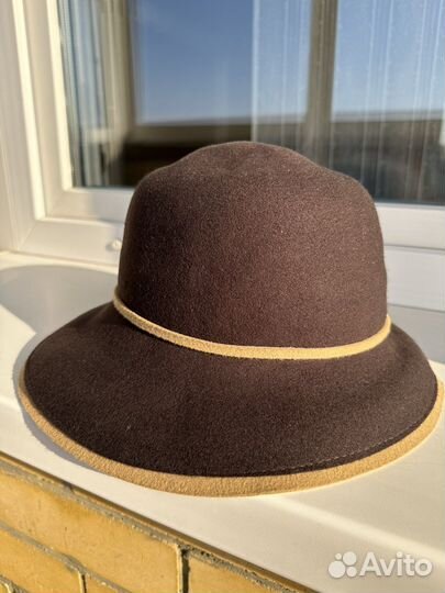 Шляпа фетровая женская Mascotte 100 шерсть, 56-58