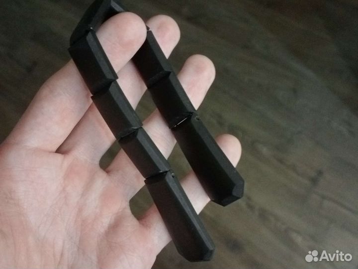 Чётки перекидные ручной работы из эбонита 22 см