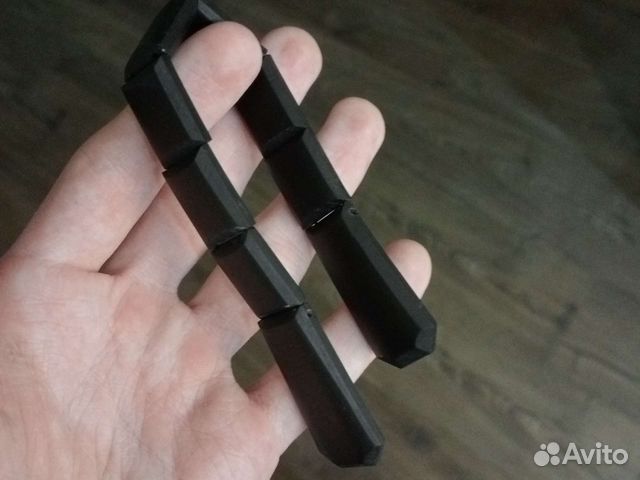 Чётки перекидные ручной работы из эбонита 22 см