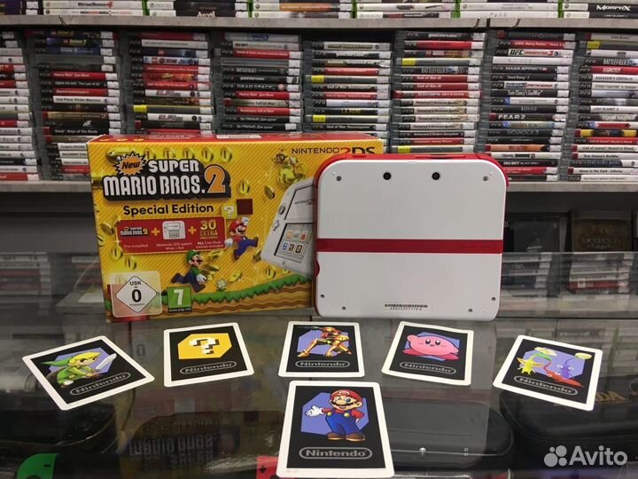 Nintendo 2DS Super Mario Edition Прошитая +коробка
