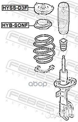 Подшипник опоры переднего амортизатора HYB-sonf