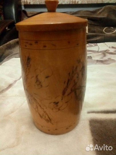 Деревянный сувенир 'Туесок' времен СССР