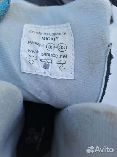 Коньки детские раздвижные