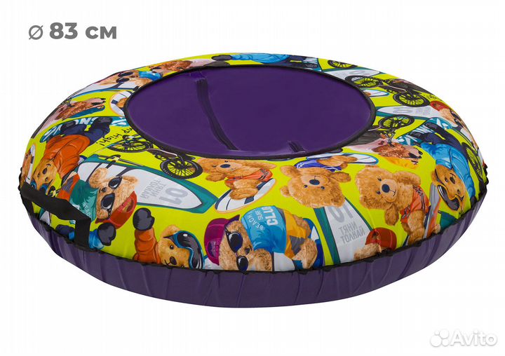 Тюбинг 83см оксфорд bear (С камерой)