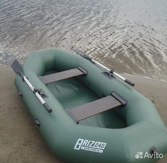 Лодка пвх briz 240 зелёная